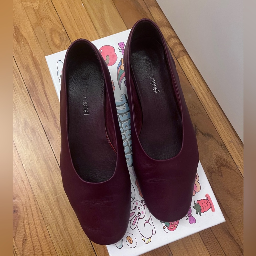 Jeffrey Campbell Trustee Leather Ballet Flats size 6.5